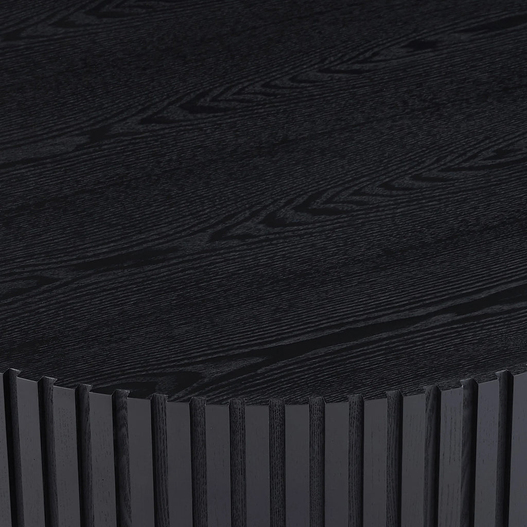 Black MDF Round Coffee Table M43614