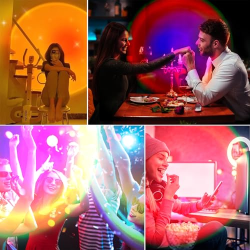 LED Projector Lamp with App & Remote Control, Music Sync V738
