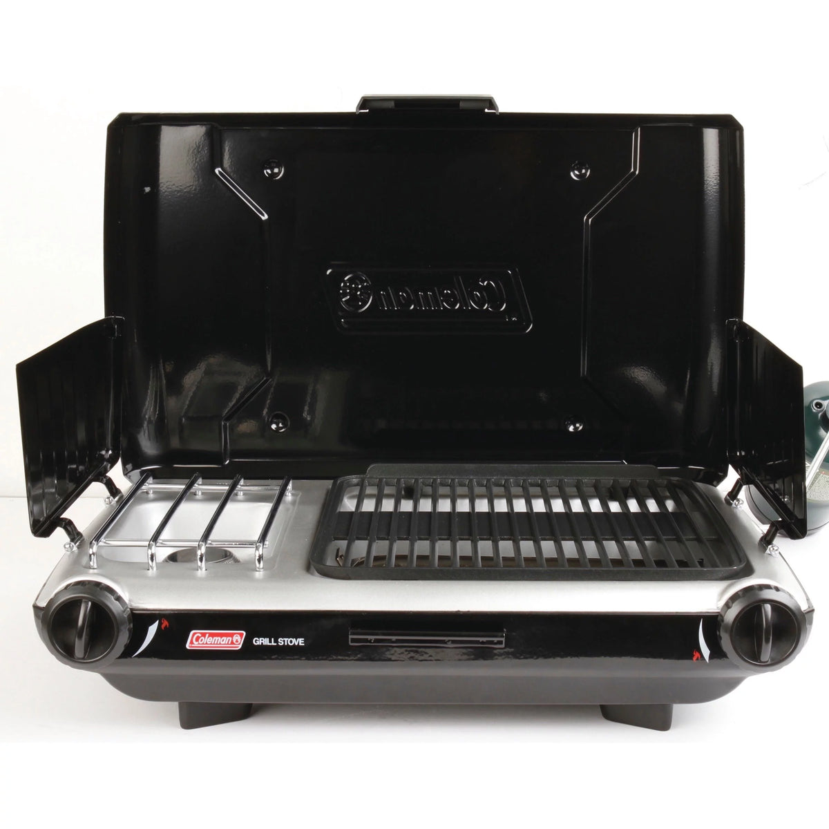 2 Burner Grill Stove Combo Black B1006