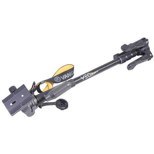 Aluminum Monopod with 2-Way Pan Head, 8.8 lbs Capacity, 64 inch Height, Black/Gray C814307