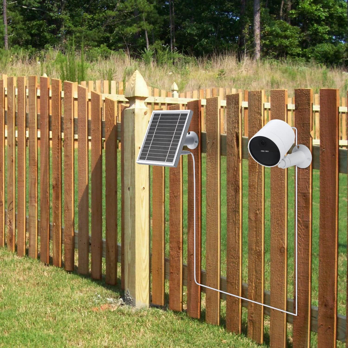 2PACK Silver Solar Panel for Outdoor Security Camera O40821