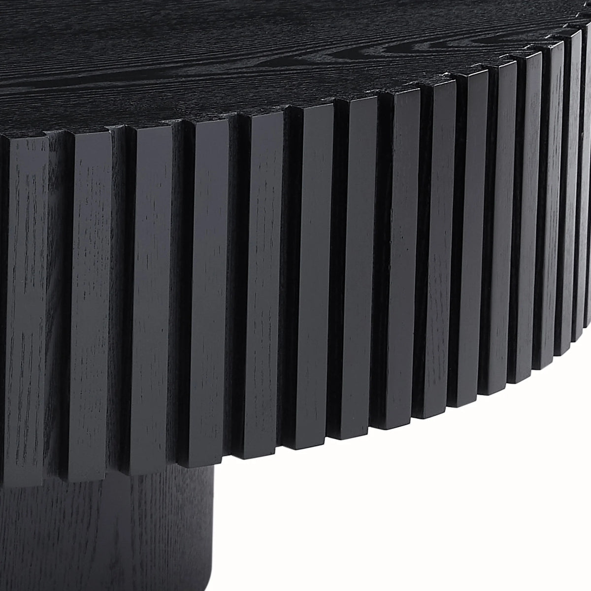 Black MDF Round Coffee Table M43614