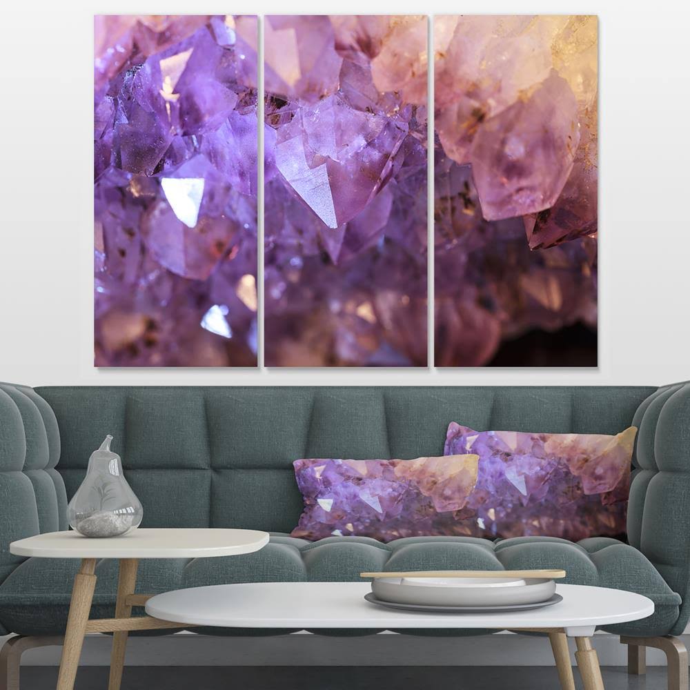 Purple White Abstract Canvas Artwork A515255