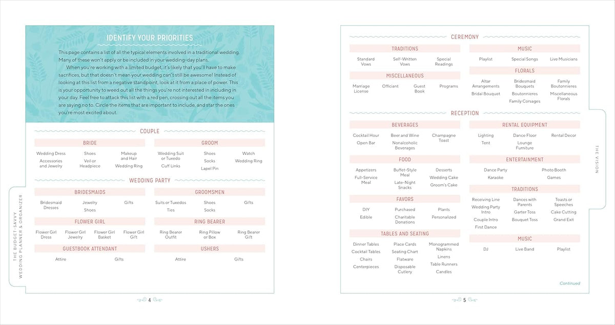 Wedding Planner & Organizer G2165