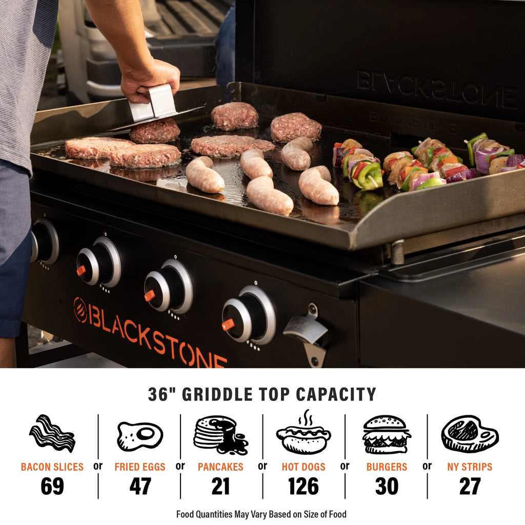 4-Burner Propane Griddle with Hard Cover Q105423