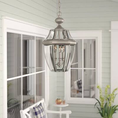 Pewter Outdoor Hanging Lantern Y50243