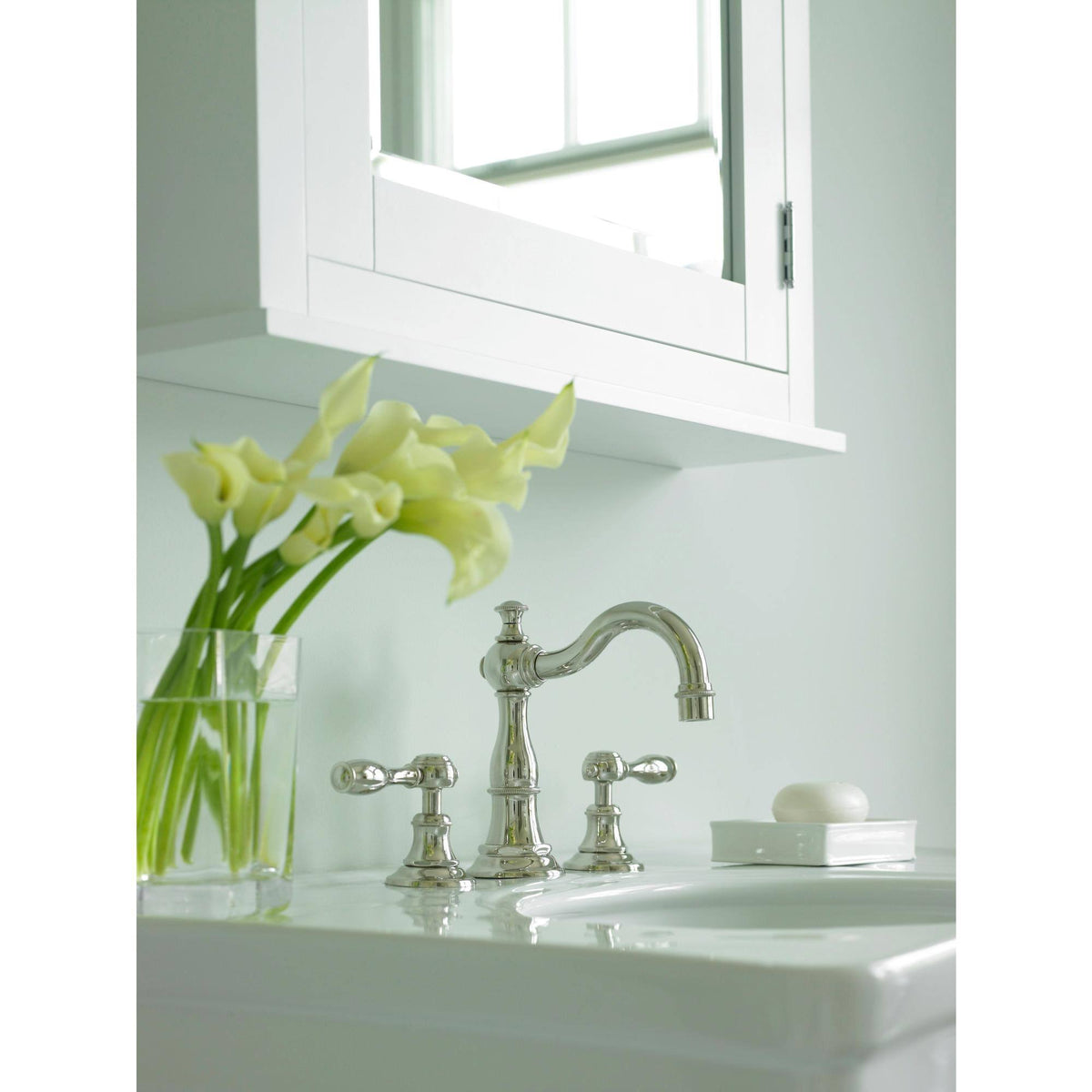 Polished Chrome Widespread Lavatory Faucet R38305