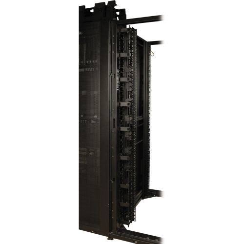 Black Open Frame Rack Cable Manager U8089