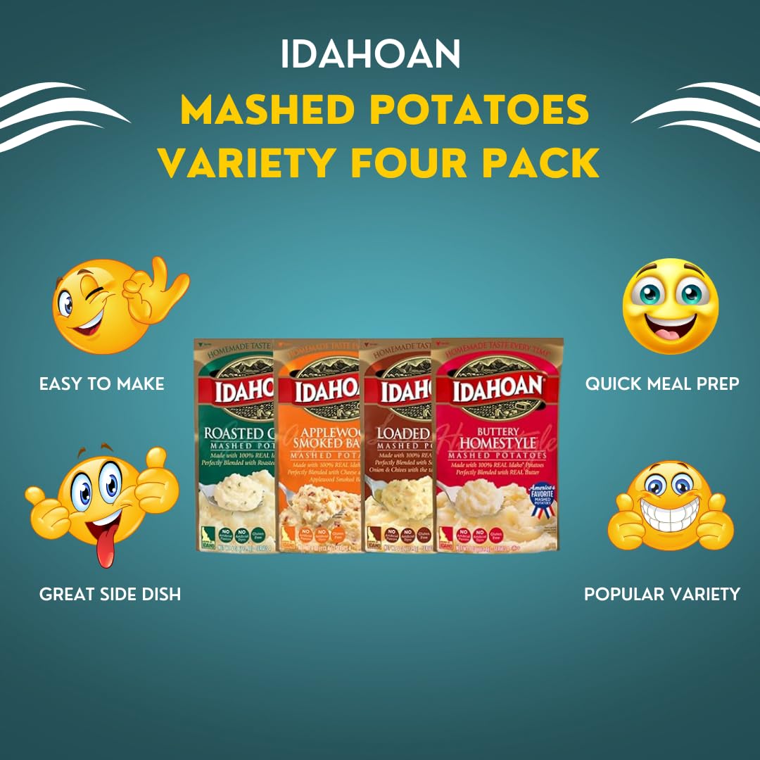 Instant Mashed Potatoes Variety Four Pack O661