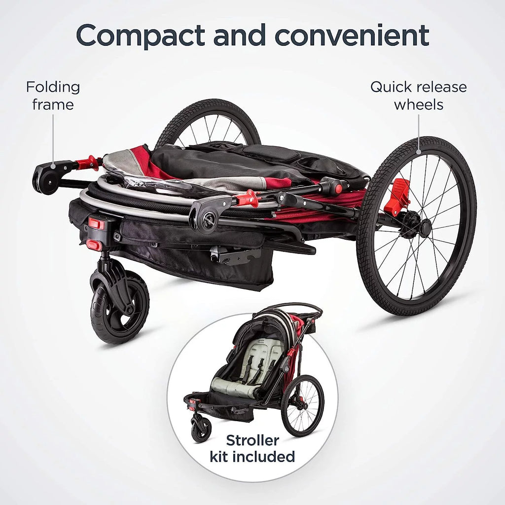 Red Black Child Bicycle Trailer U44492