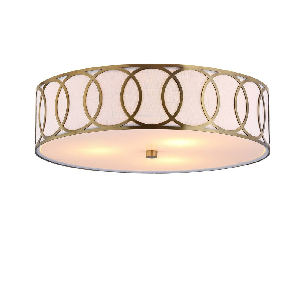 15.5x22 Metal Flush Mount Brass A1289