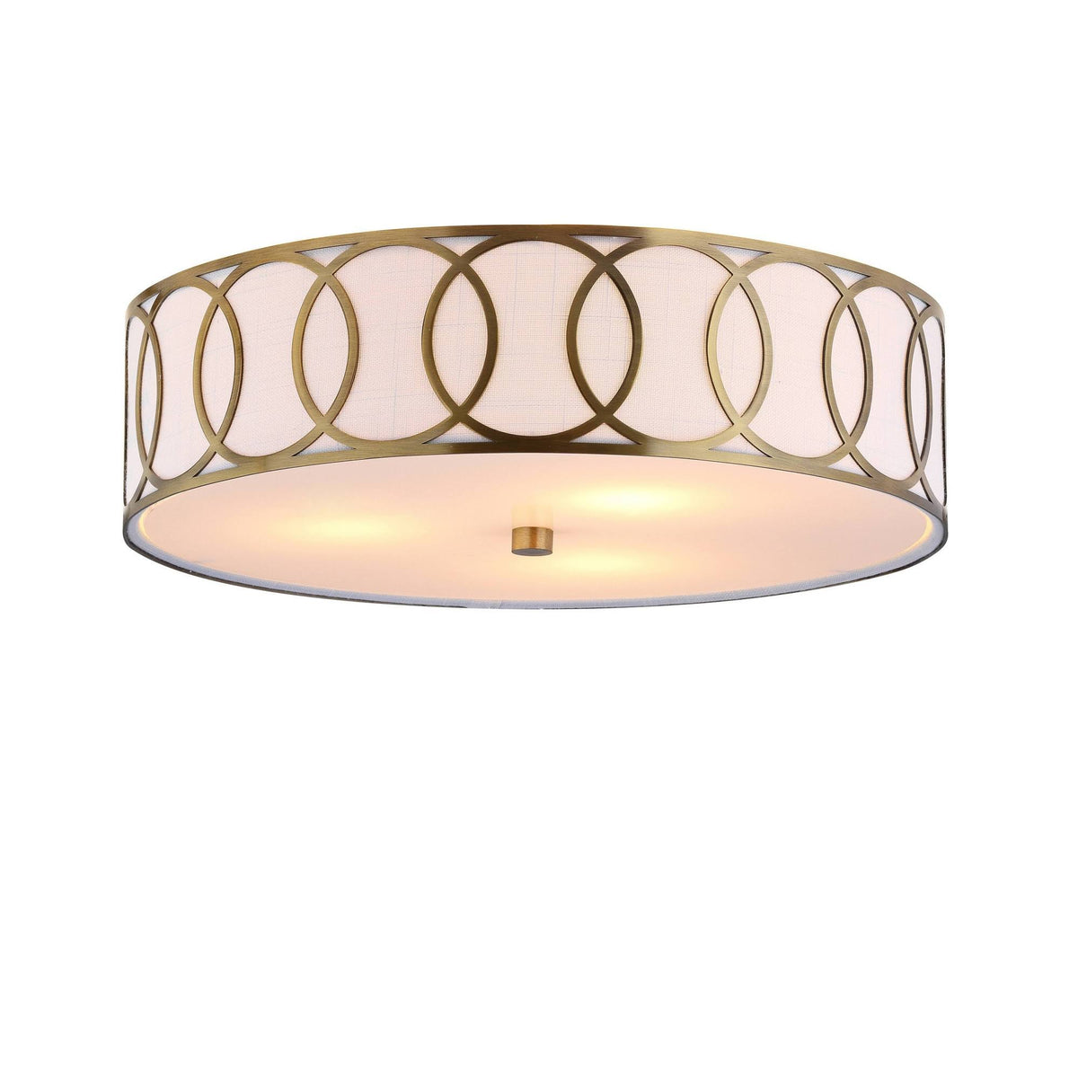 15.5x22 Metal Flush Mount Brass A1289