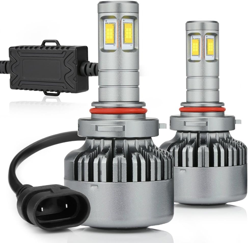 9006 LED Headlight Bulb 100W 6000K Low Beams Fog Lights Pack of 2 N132