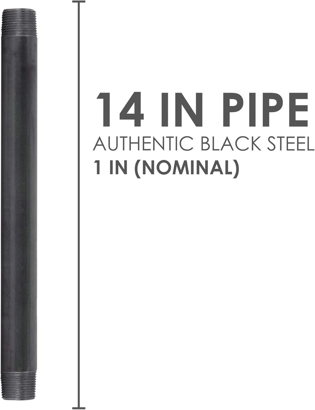 1” x 14” Malleable Cast Iron Pipe Connector T626