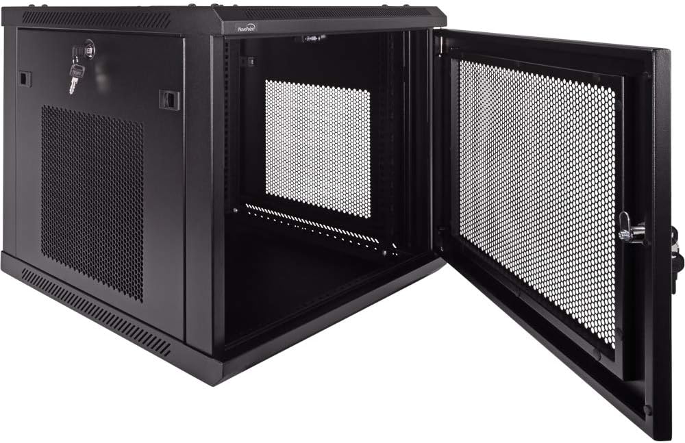 9U 19-Inch Server Network Rack with Locking Door Black A416304
