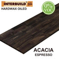 6 ft. L x 25 in. D x 1 in. T Butcher Block Countertop in Espresso Stain L43471