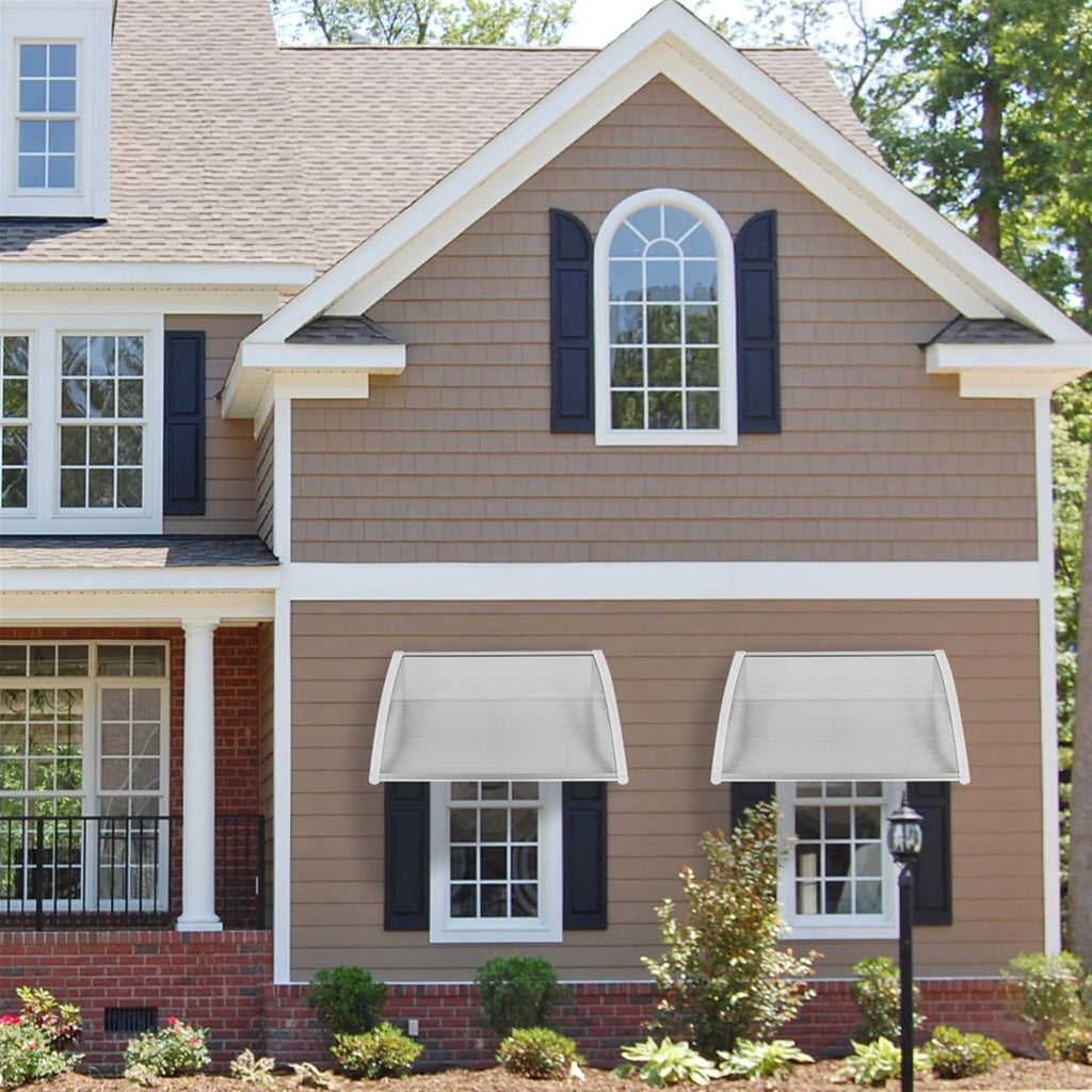40''x32'' Clear Polycarbonate Window Awning Canopy P570385