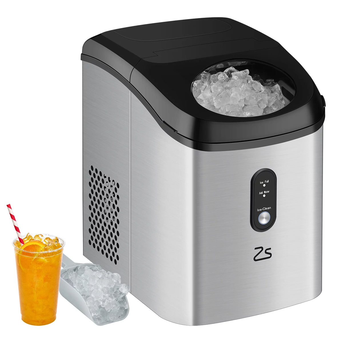 Portable Countertop Ice Maker with Ice Scoop and Basket B227111