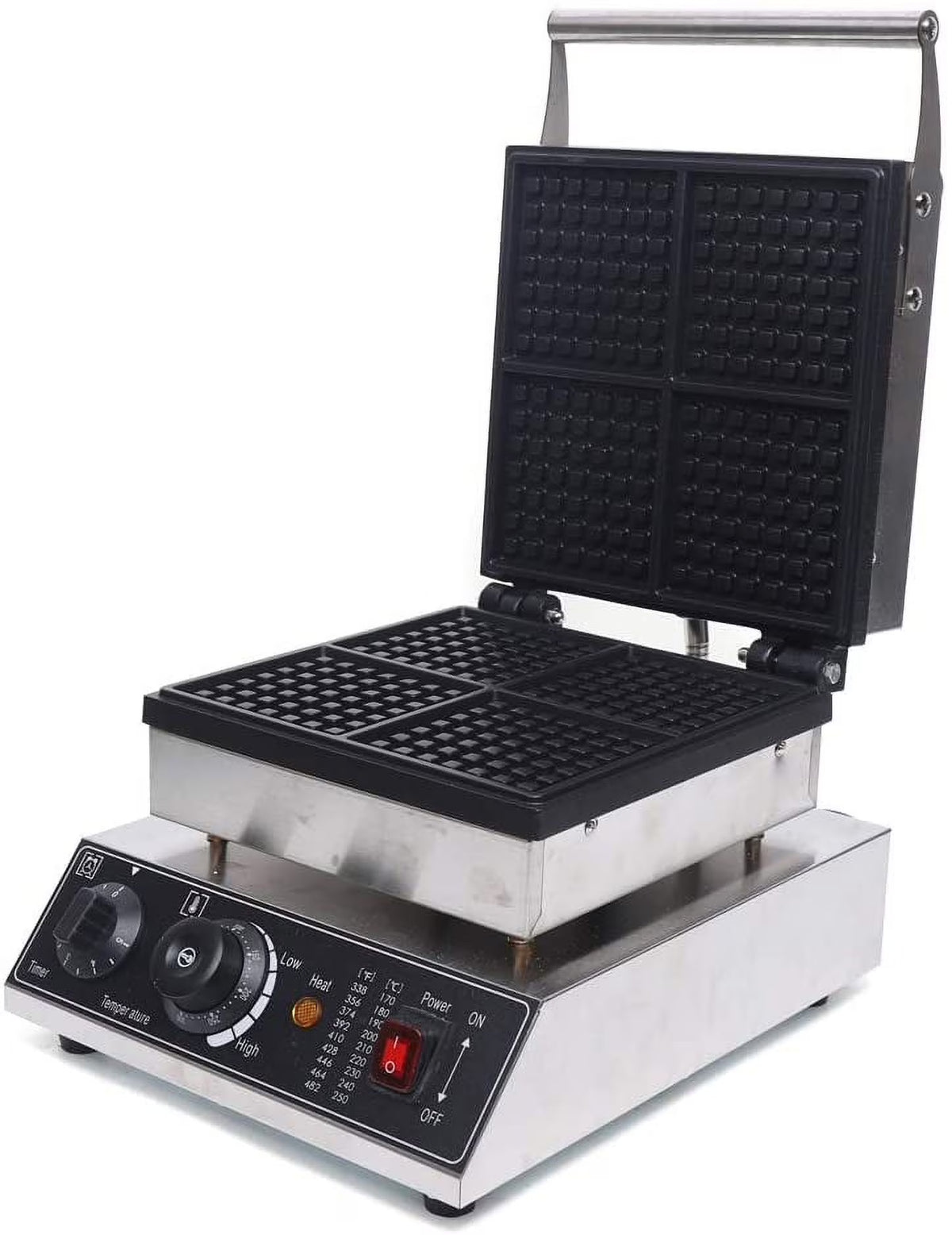 2000W Nonstick 4PCs Commercial Waffle Maker M9055