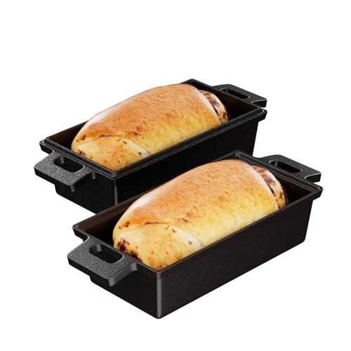 Cast Iron Bread Pan with Lid 9x5 2 Piece Set A15991