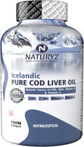 Icelandic COD Liver Oil Capsules with Omega 3, 100 Count F175