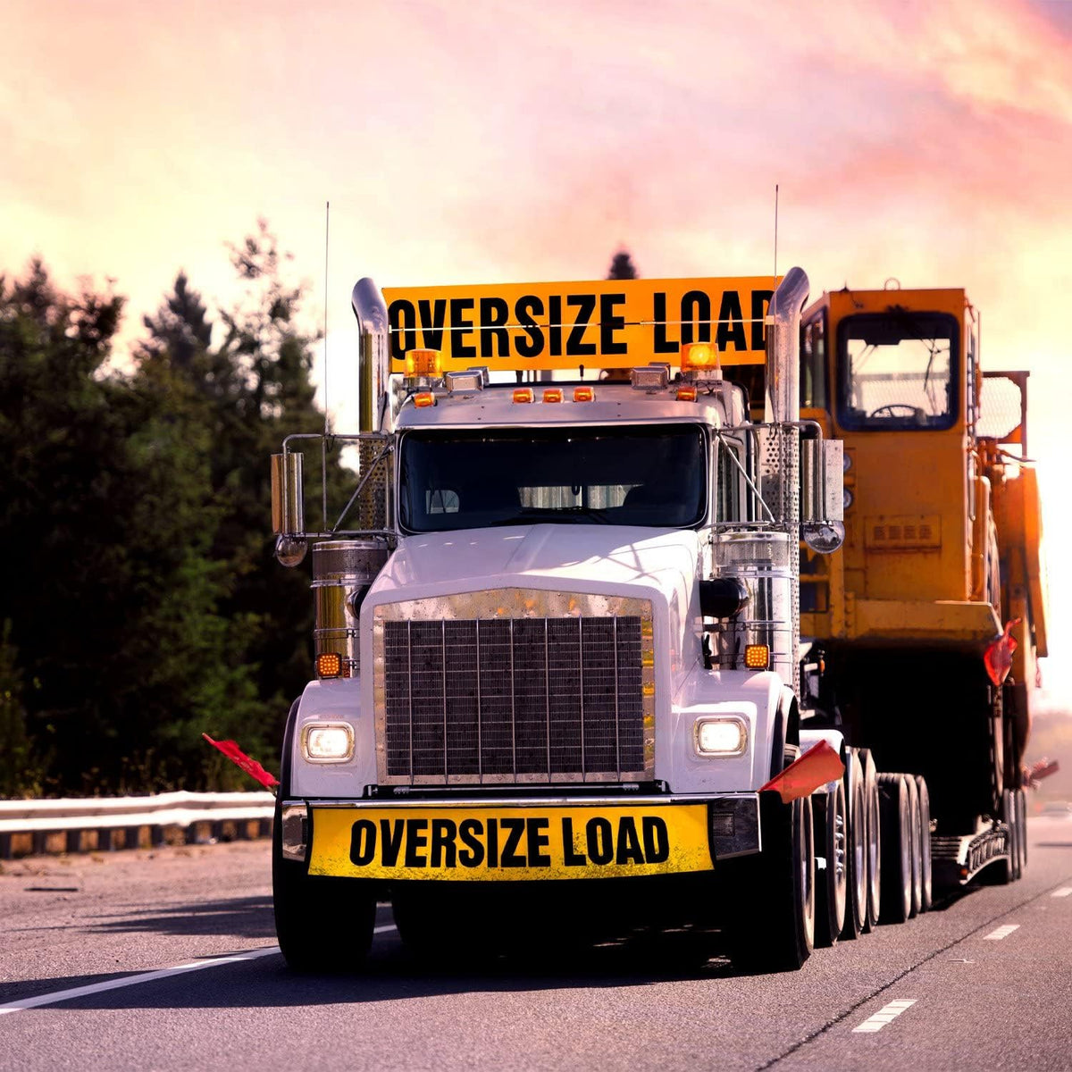 Oversize Load Sign Kit with Aluminum Sign and 2 Spring Warning Flags J140662