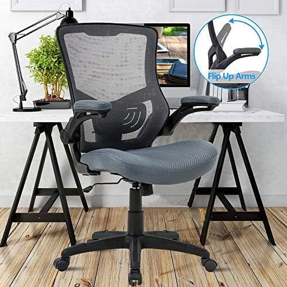 Black Mesh Ergonomic Office Chair with Lumbar Support Q44492