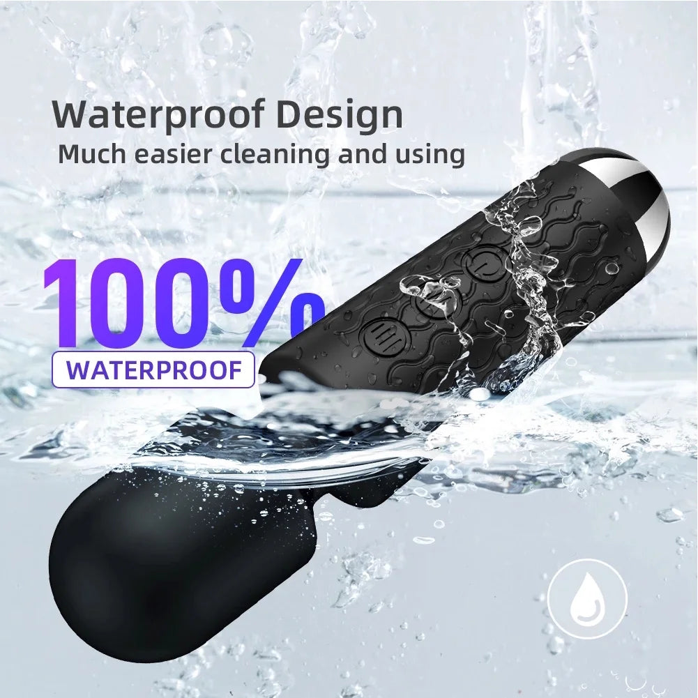 Black Wand Massager Vibrator with 8 Speeds N864