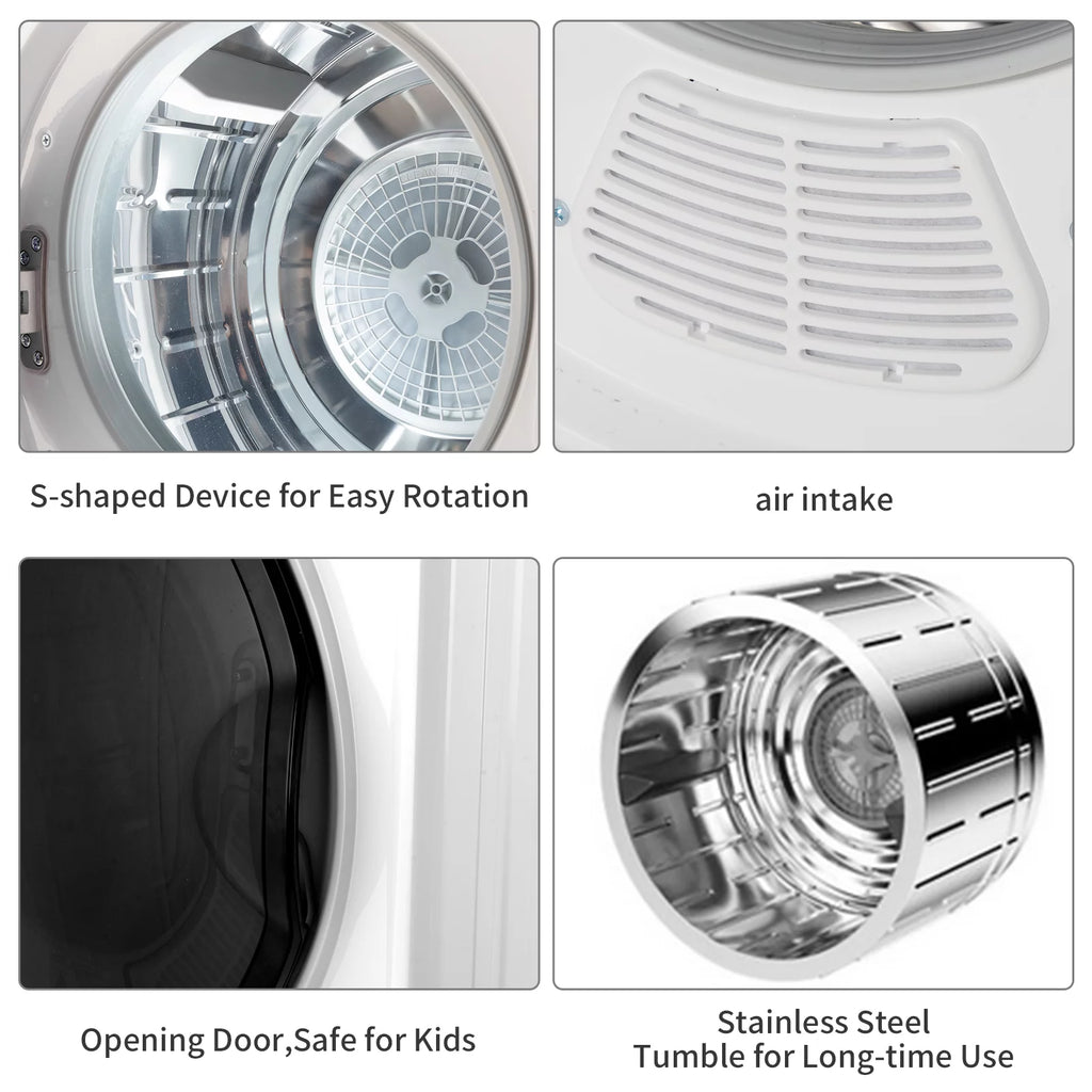 White 2.6 cu ft Compact Electric Dryer Q7305