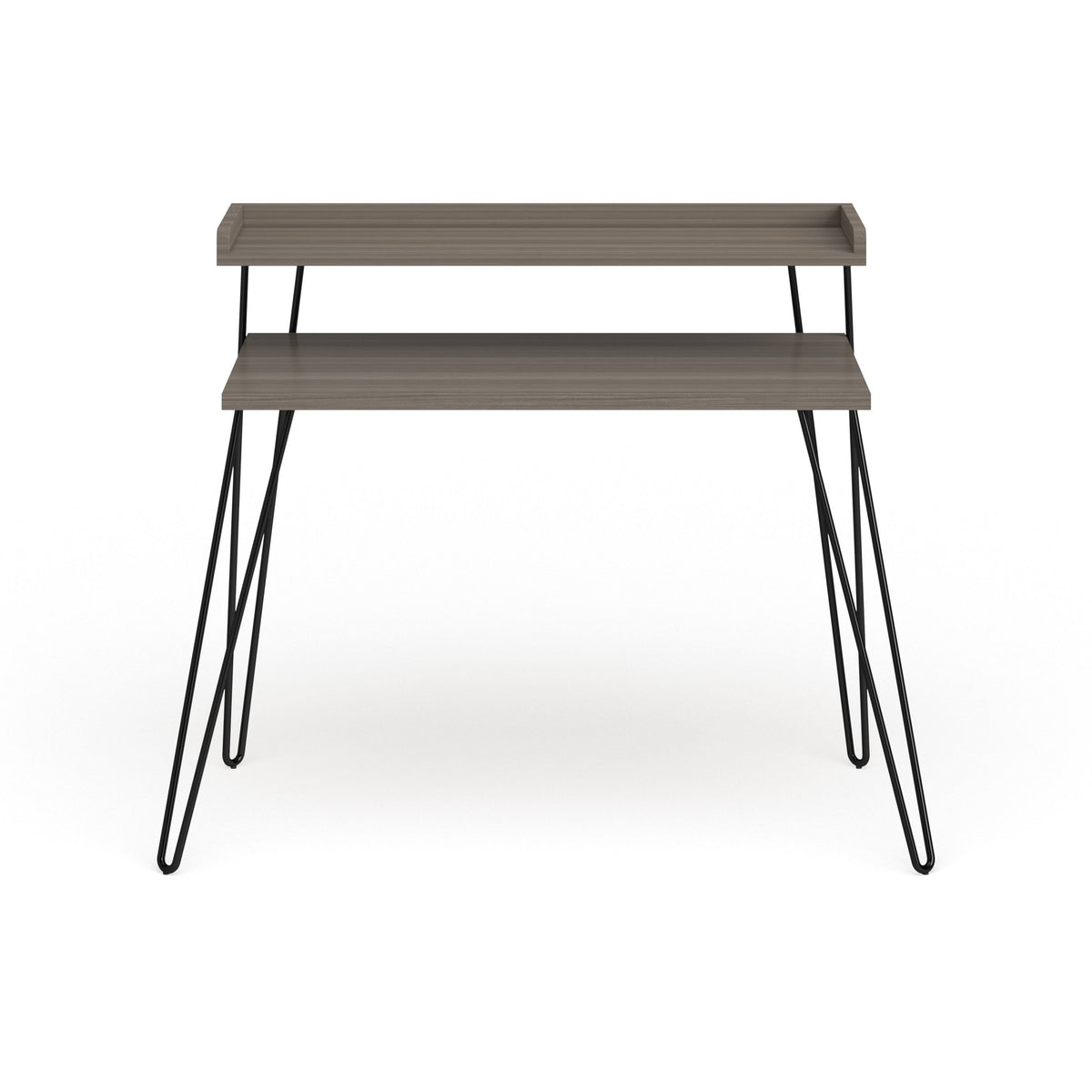 Sonoma Oak Gunmetal Grey Desk with Riser S16440