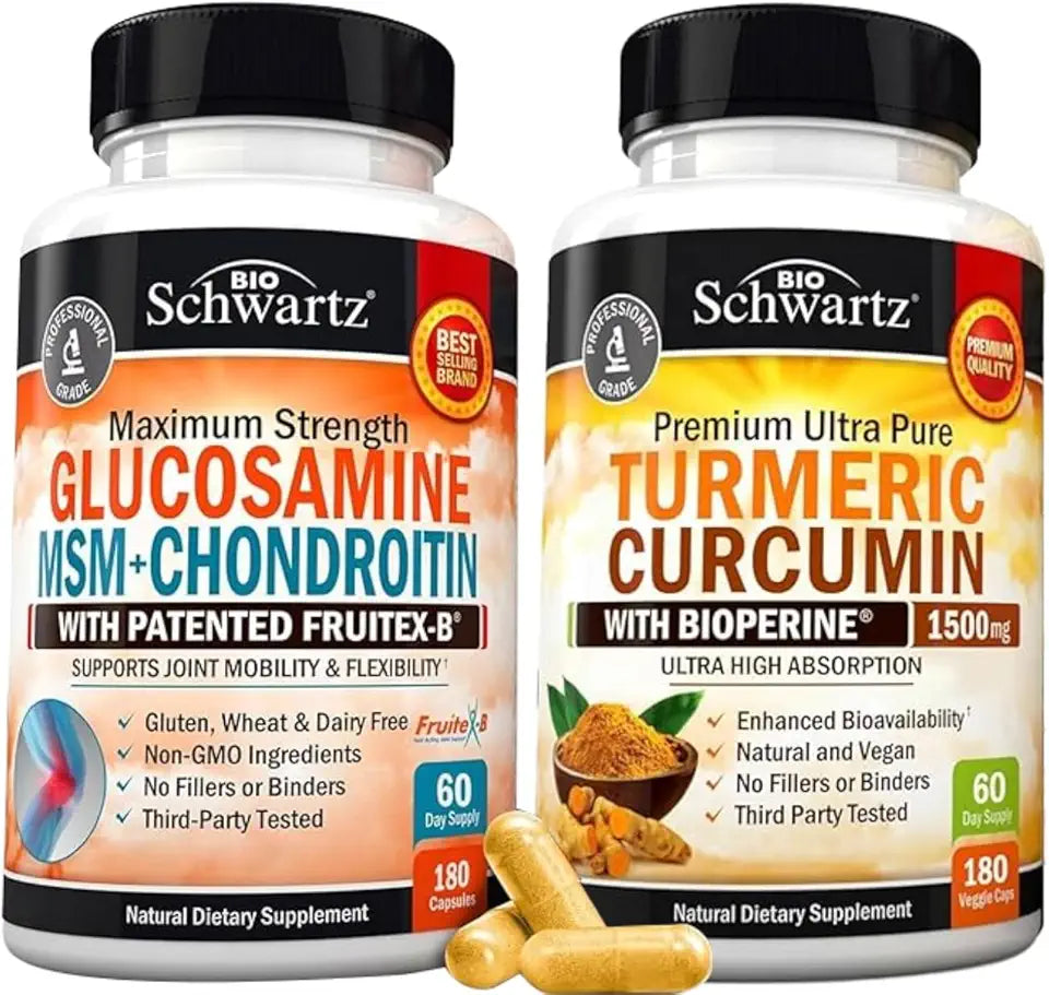 Glucosamine Chondroitin MSM Turmeric Curcumin Joint Support Supplement E189966