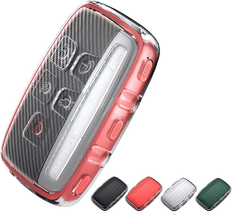 White TPU Car Key Cover Case for Land Rover Jaguar B6003