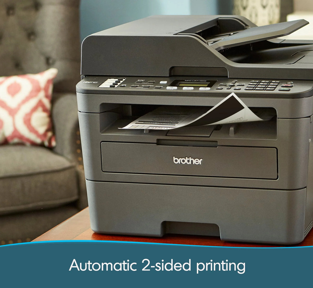 Monochrome Laser All-in-One Printer with Duplex Printing and Wireless Connectivity T6037