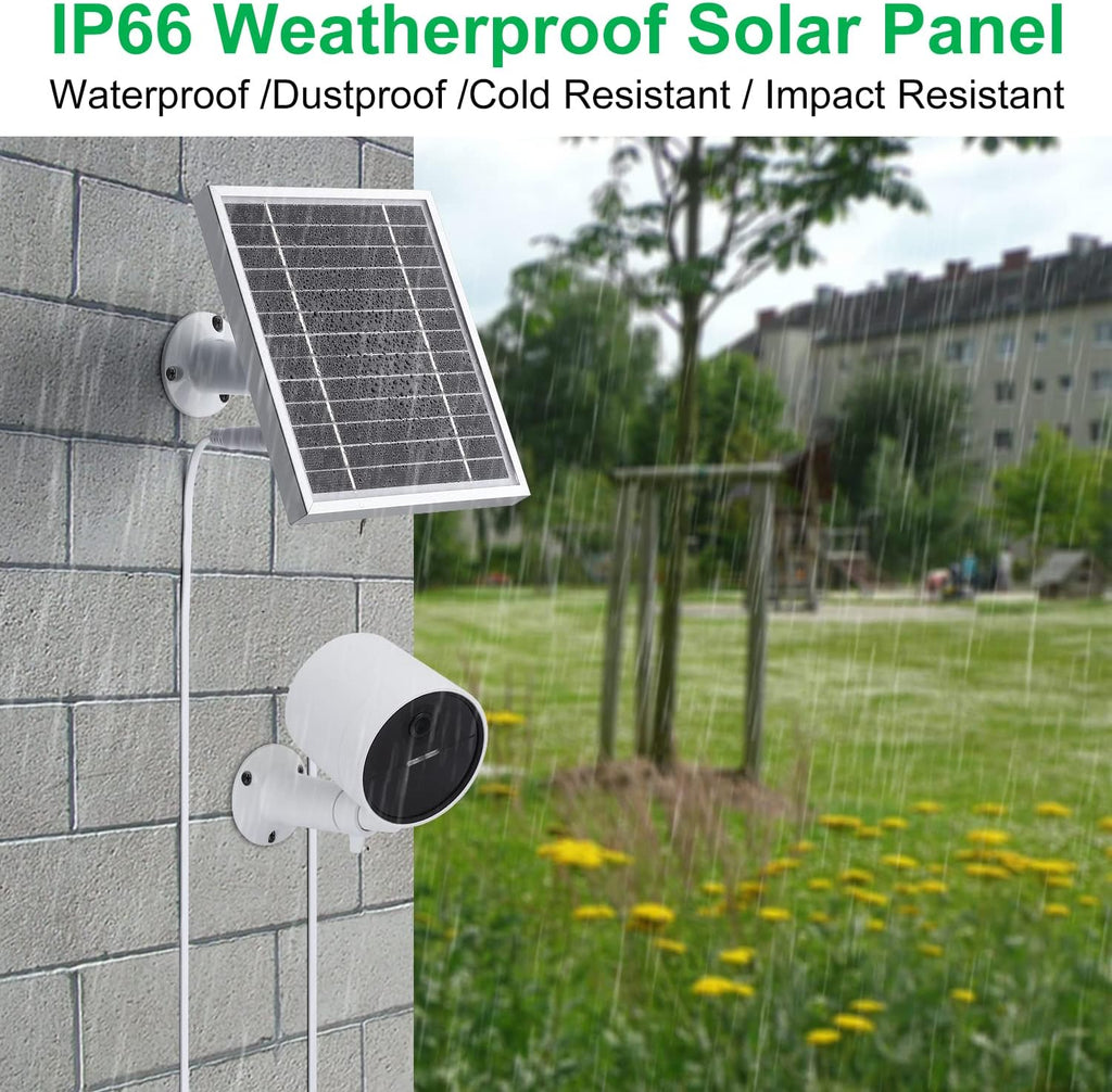 2PACK Silver Solar Panel for Outdoor Security Camera O40821