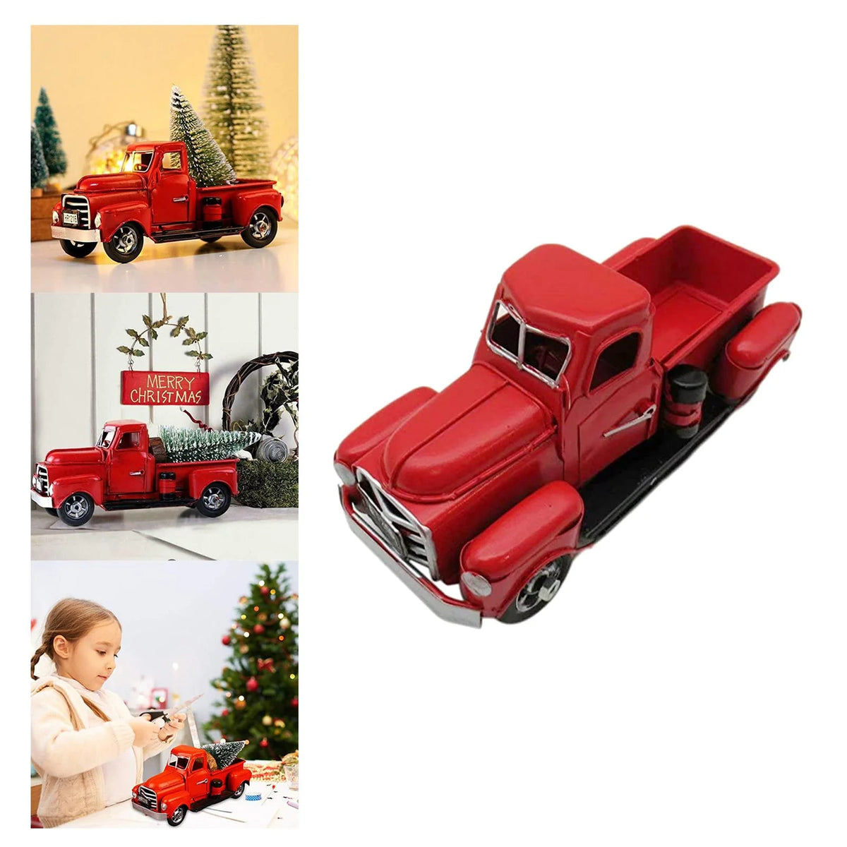 Vintage Christmas Truck Model Toy Ornament I178
