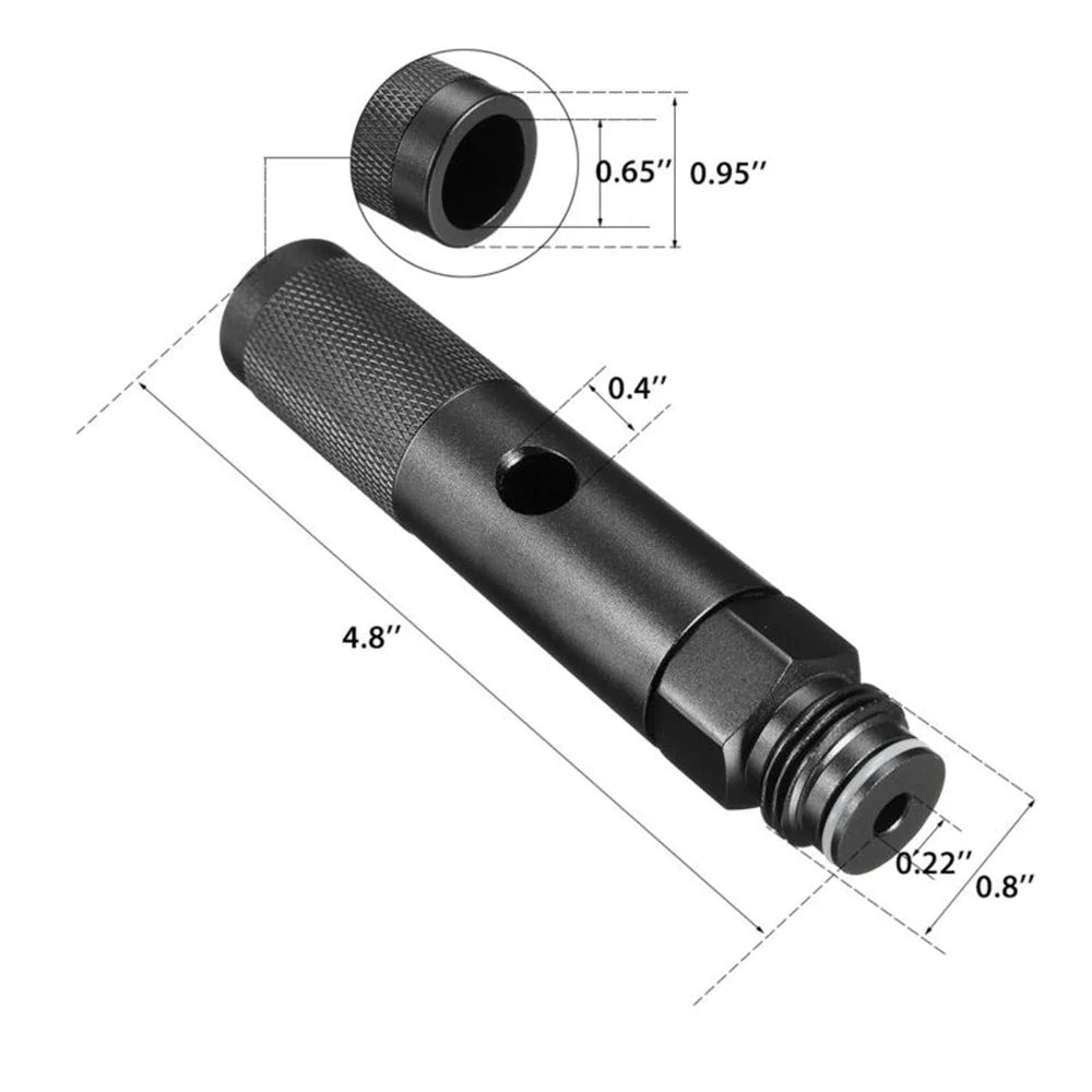 12g CO2 Cartridge Adapter Black Thread Q346
