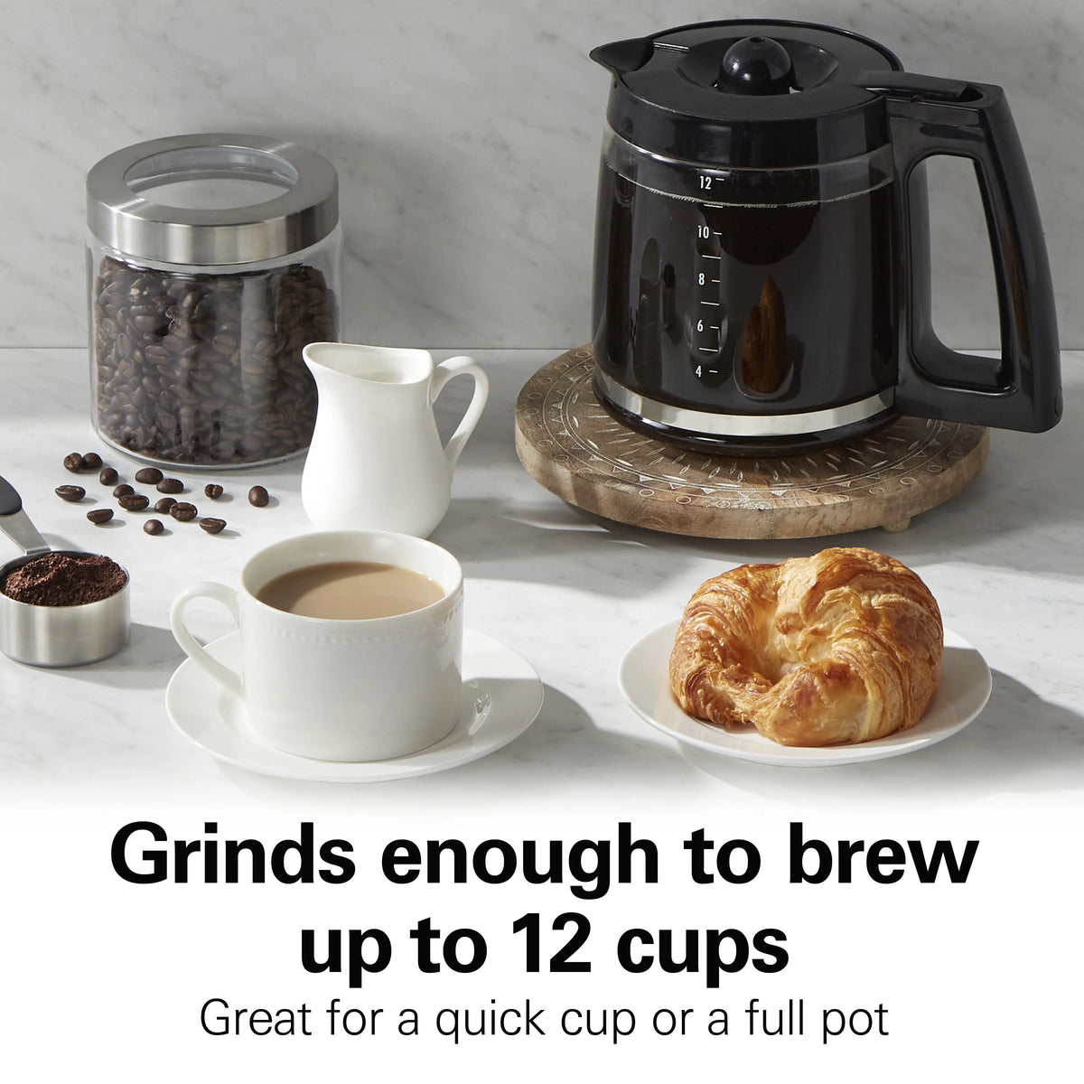 White with Gray Accents Coffee and Spice Grinder O2382