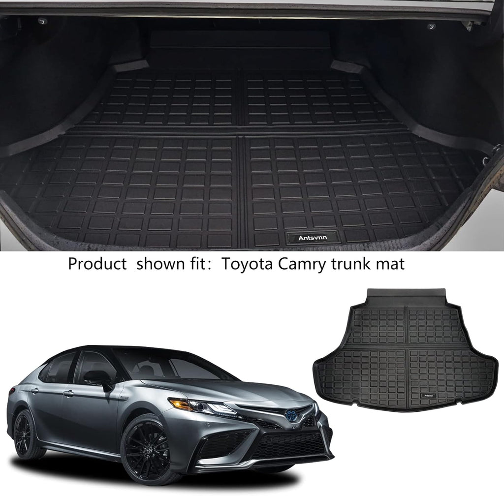Black Rubber Floor Mats and Cargo Liner for Toyota Camry Y945434