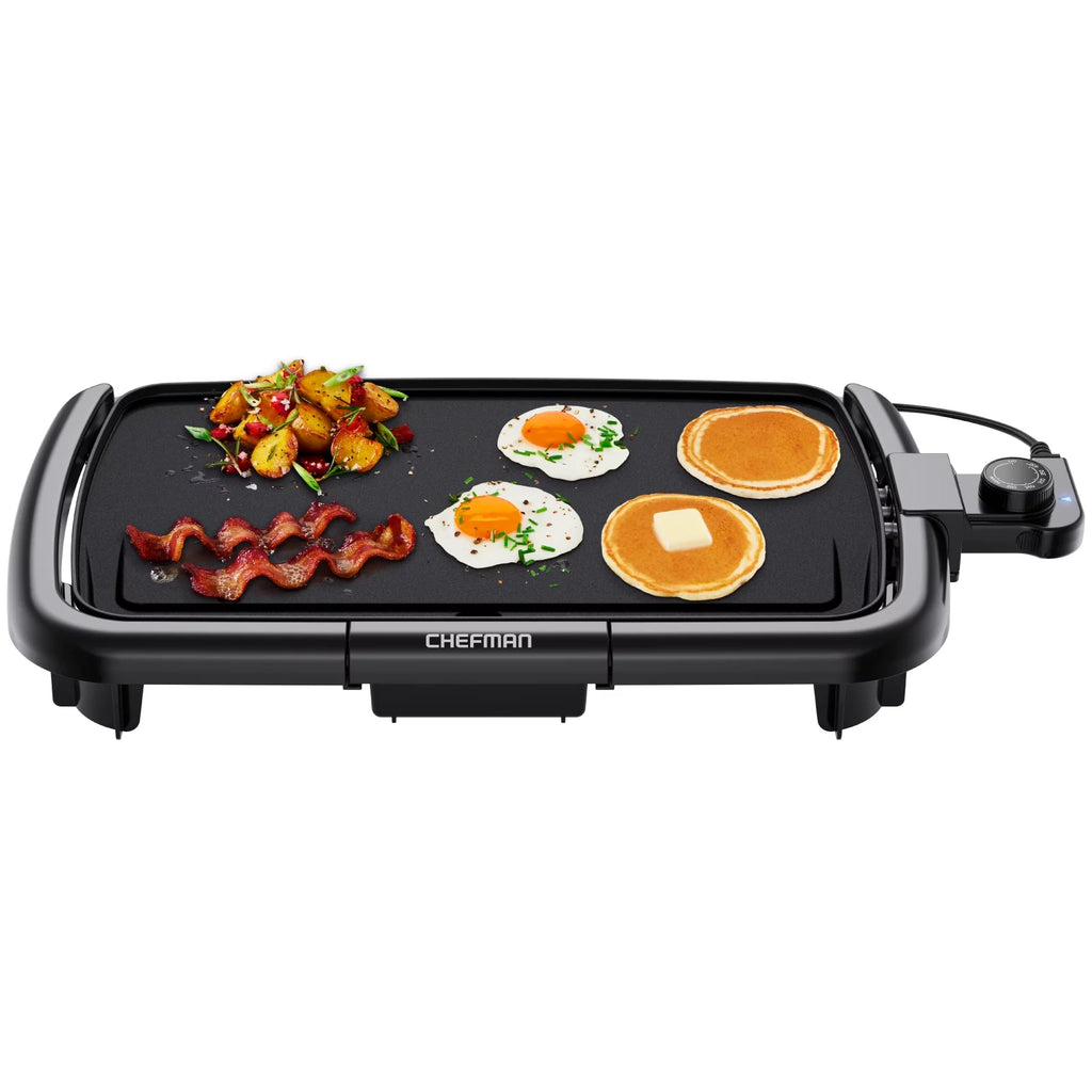 Electric Griddle Non-Stick 10"x16" Black V275442
