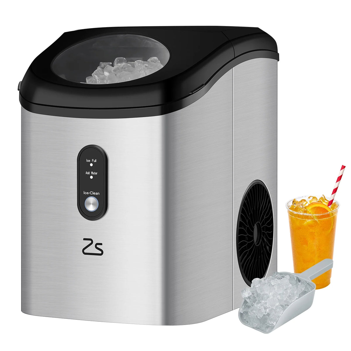 Portable Countertop Ice Maker with Ice Scoop and Basket B227111