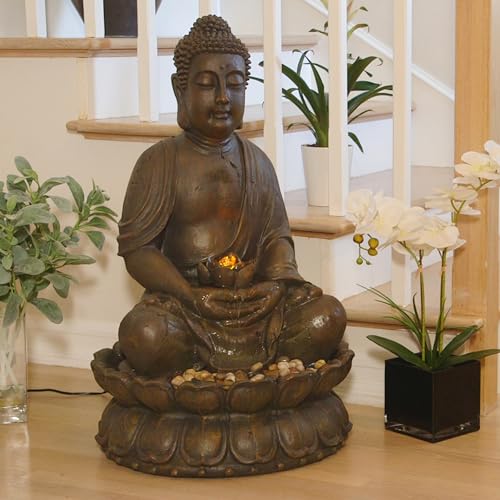 Outdoor Buddha Statue Waterfall Fountain R25528