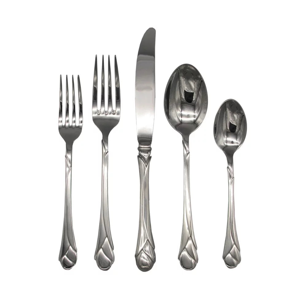18/8 Stainless Steel 5pc Place Setting V18922