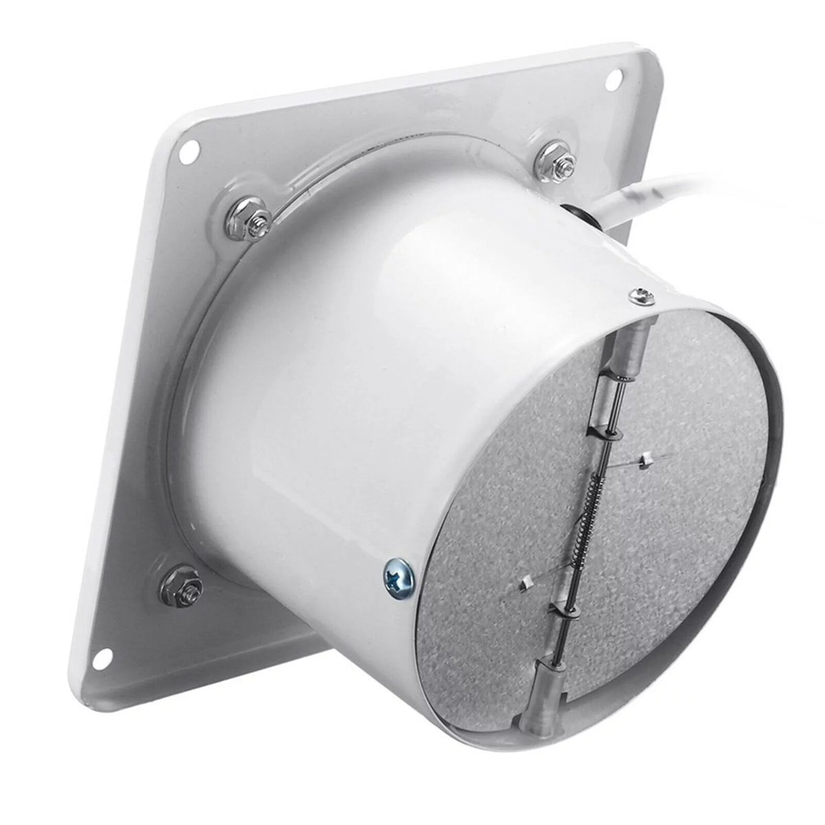 White 8" Wall Mounted Exhaust Fan B742
