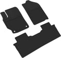 All Weather Rubber Floor Mats 2 Row Seat Black L1643