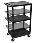 Black Multi Height Presentation Cart with Electric L993877