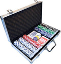 500 Striped Dice Claytec Poker Chip Set with Aluminum Case B188881