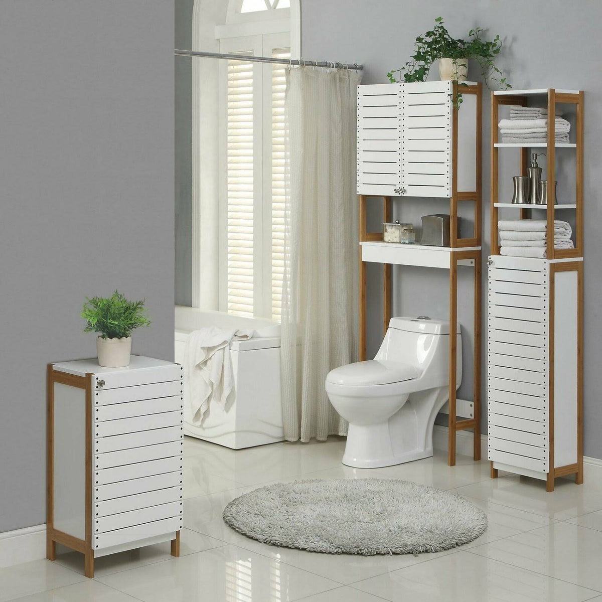 White High Cabinet M898
