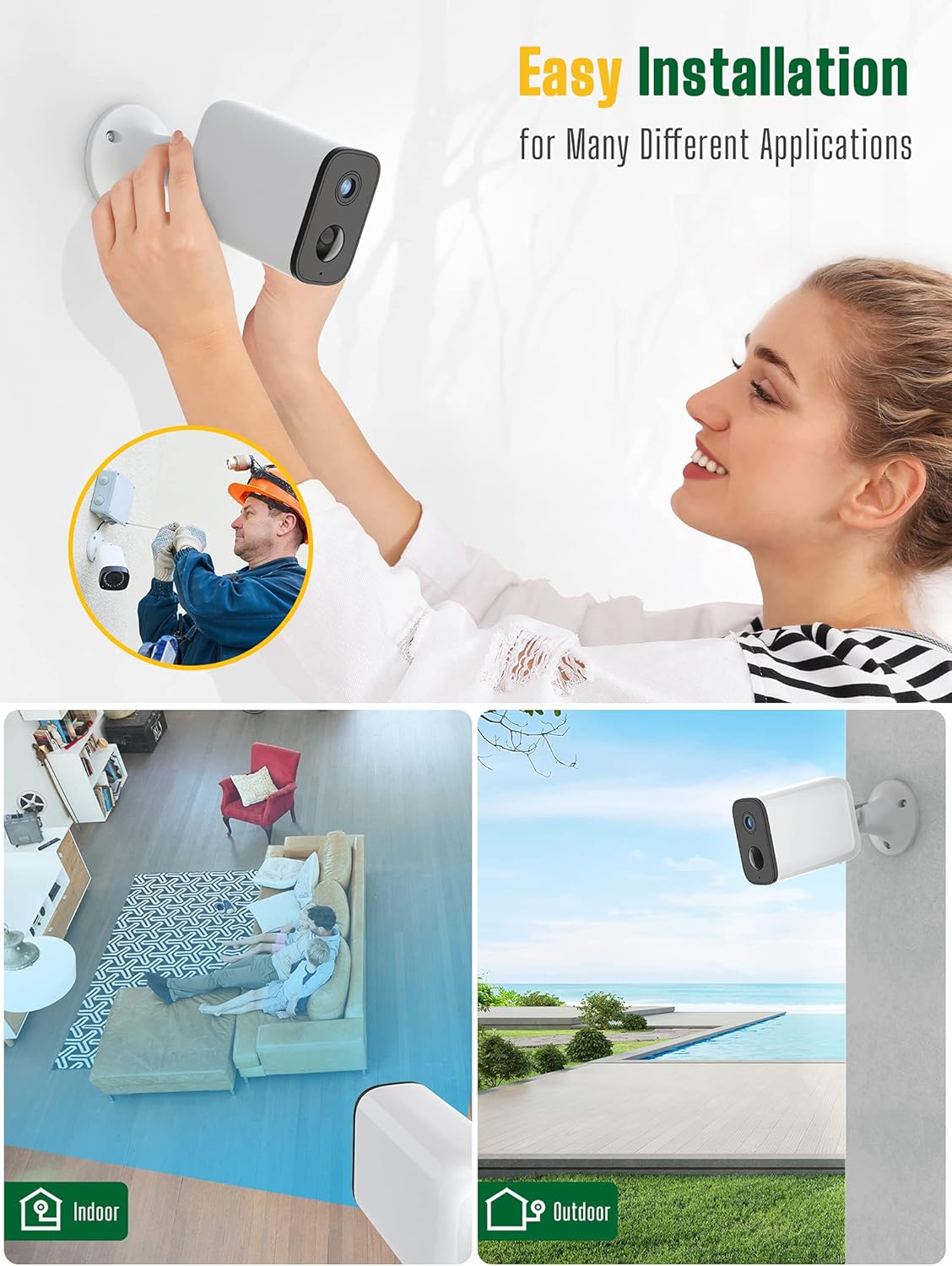 1080P Wireless Security Camera with Night Vision G6535
