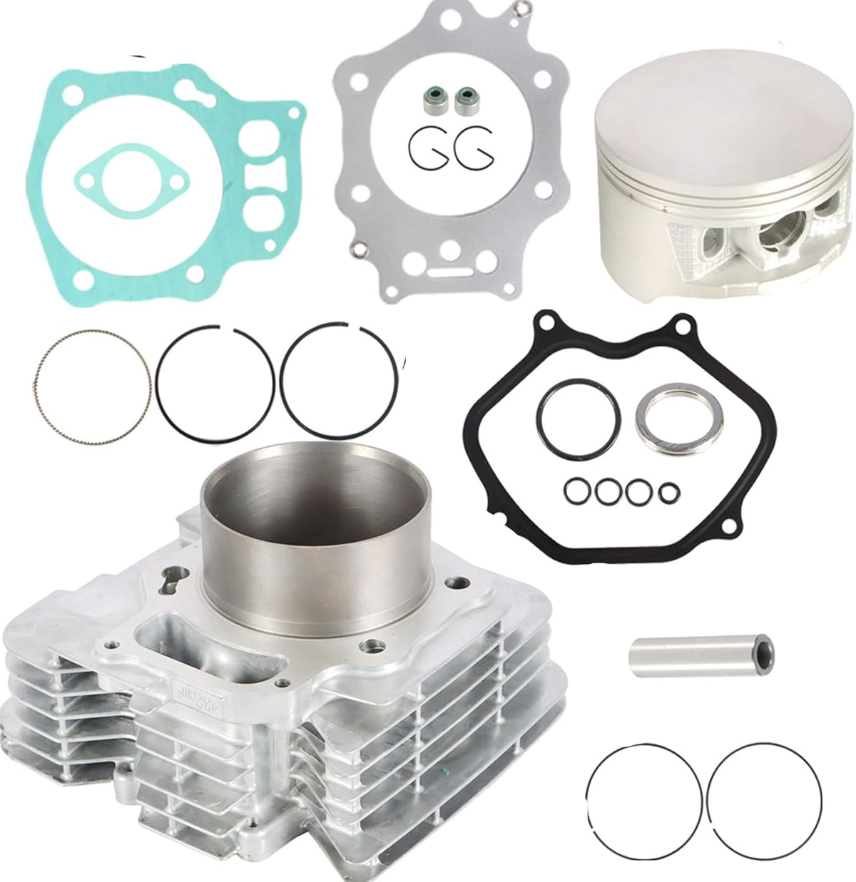 Top End Rebuild Kit Cylinder Piston Gaskets for Honda Foreman 450 1998-2004 G29619