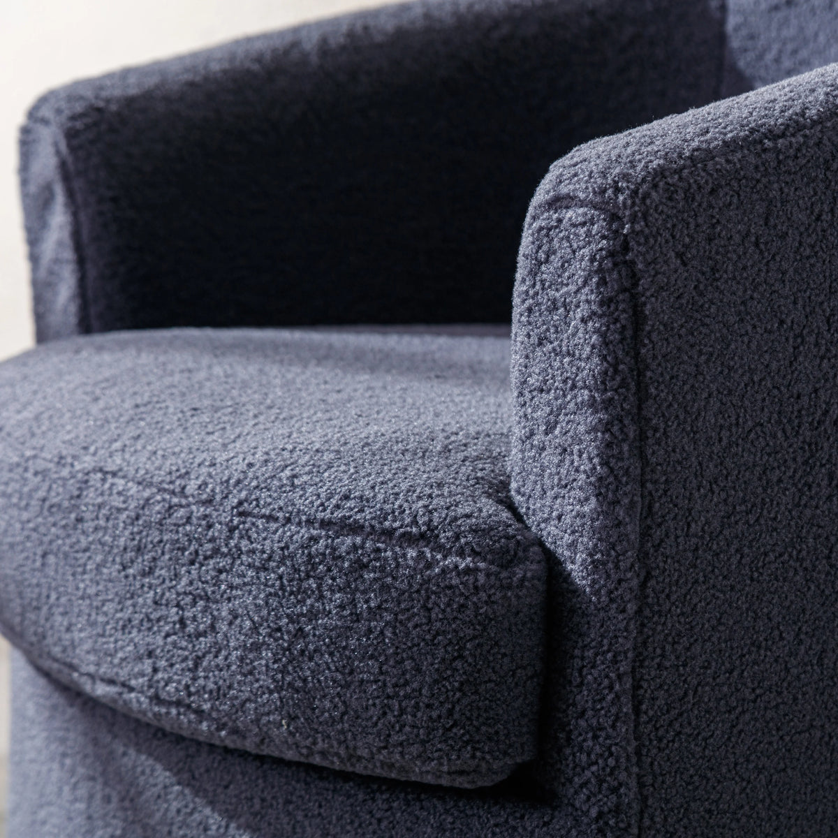 Sherpa Swivel Barrel Chair Navy F731571